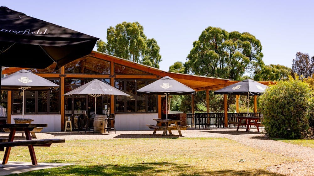 The  café and cellar door now includes an indoor/outdoor dining space for up to 50 guests.