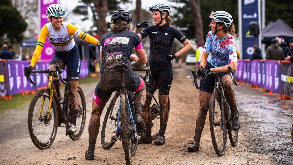 CX Ballarat riders at the finish line