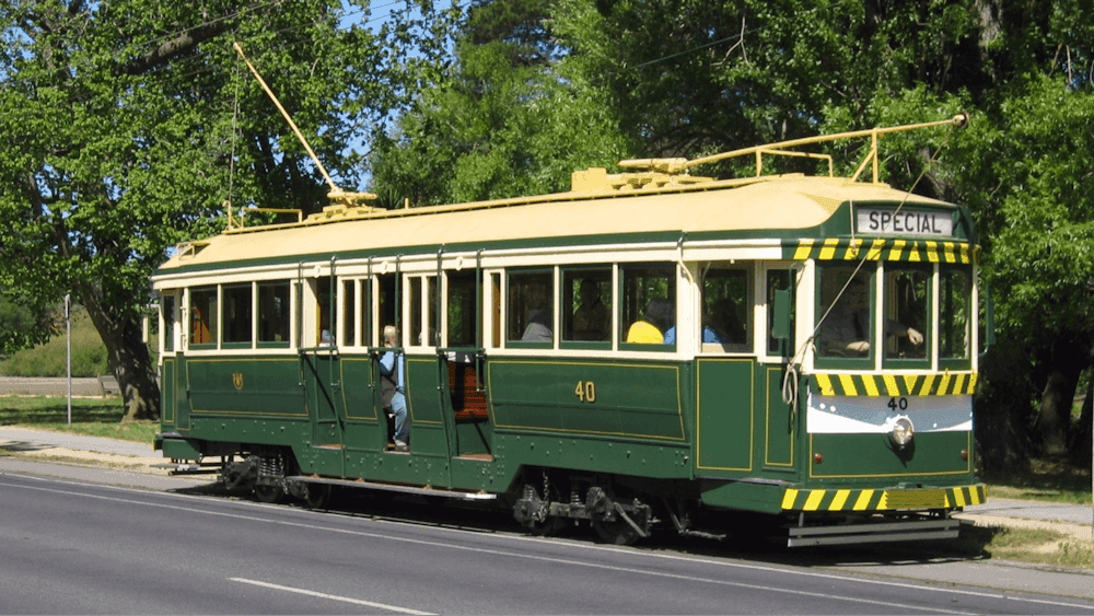 The last tram to run in service in 1971