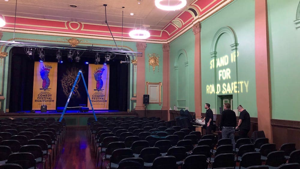 Minerva Space being set up for Comedy Festival