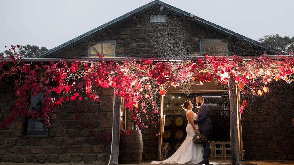 chapel outdoor wedding