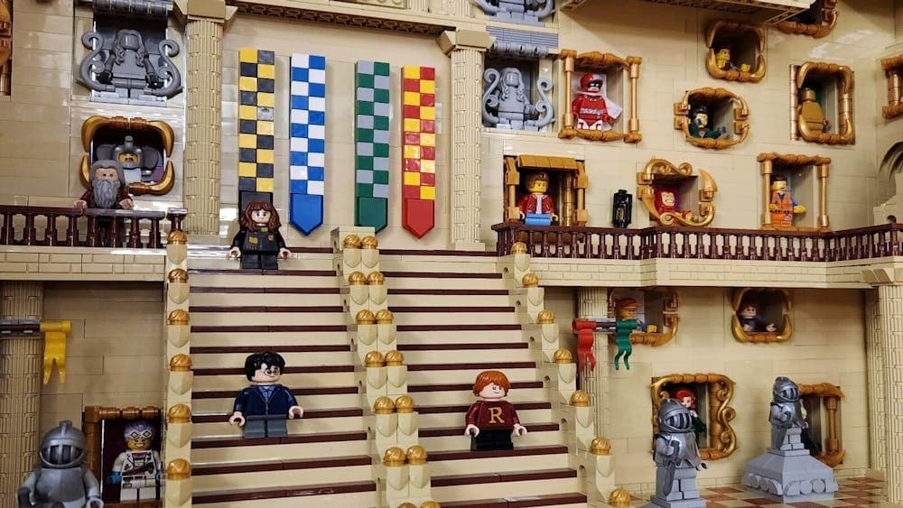 Harry Potter LEGO moving staircases - Ballarat LEGO Brick Show