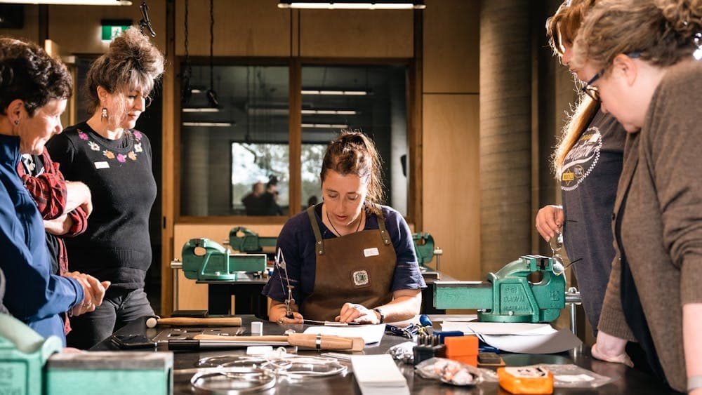 Ring-making workshop at the Rare Trades Centre