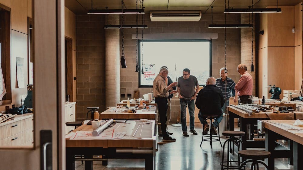 Workshop inside the Rare Trades Centre