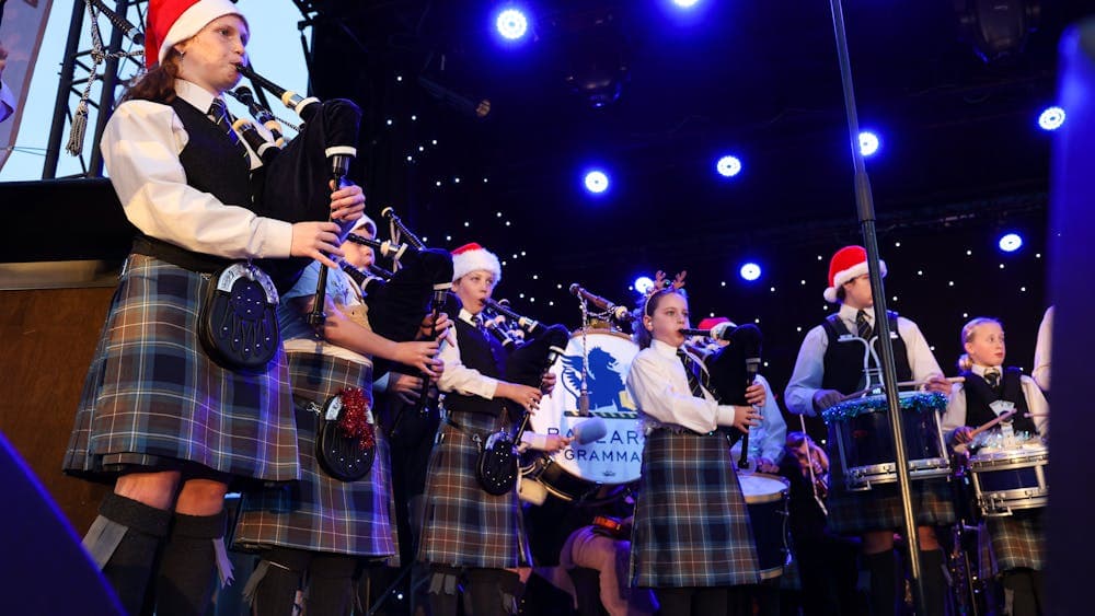 Ballarat Carols by Candlelight, Ballarat Grammar, Pipe Band