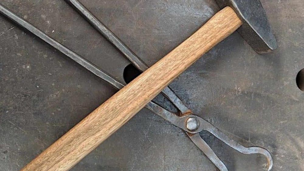 Blacksmithing tools - hammer and tongs