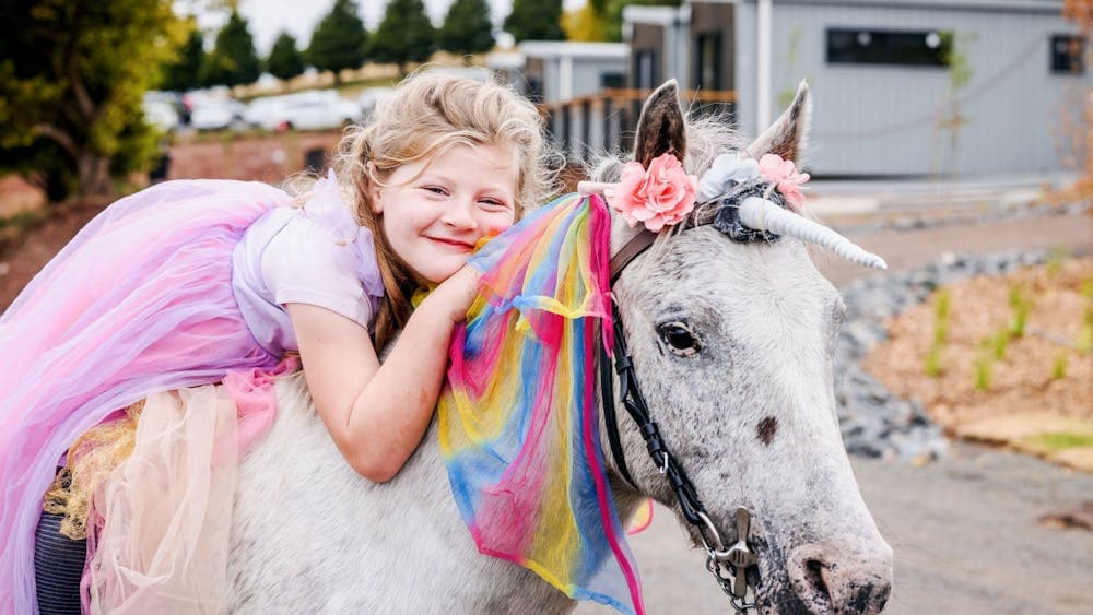 Unicorns in Summer at Kryal Castle