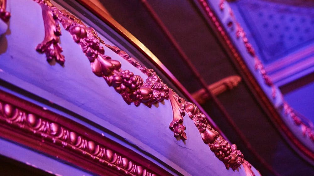 The beautiful and ornate details found on the balcony in Her Majesty's Theatre Ballarat