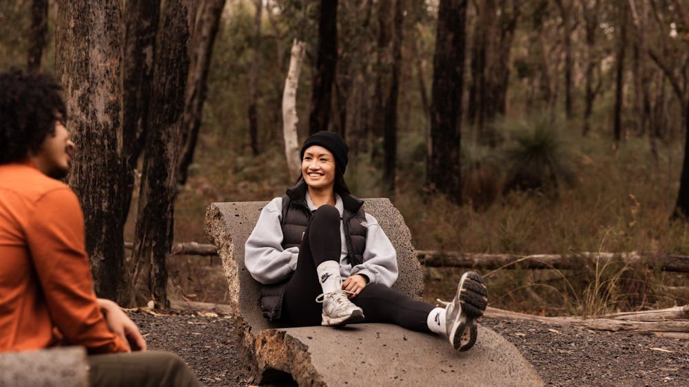 Resting in the forest