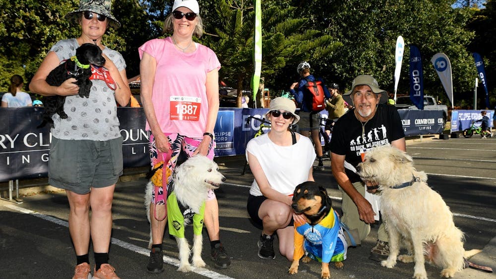 People who prefer to walk instead of bike riding do the Petstock Walk for FECRI