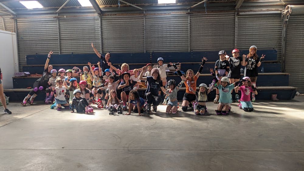 Roller skating session for the whole family