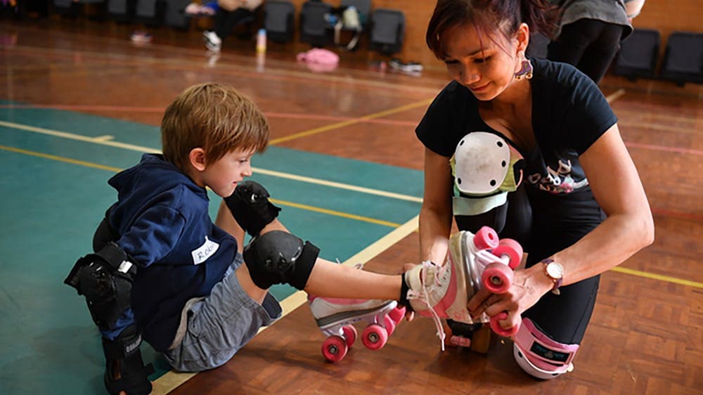 gearing up for roller skating