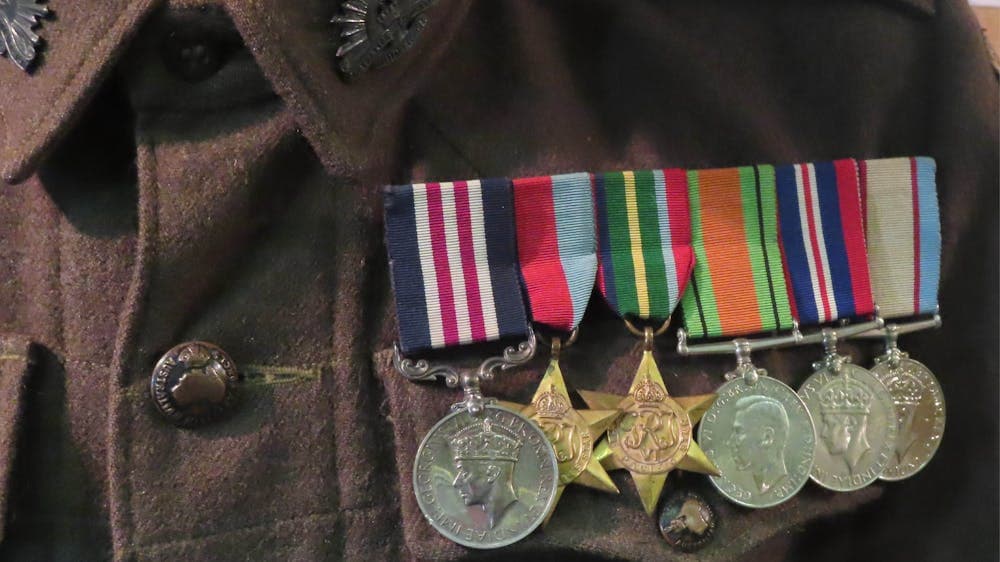 Display of Military Medals