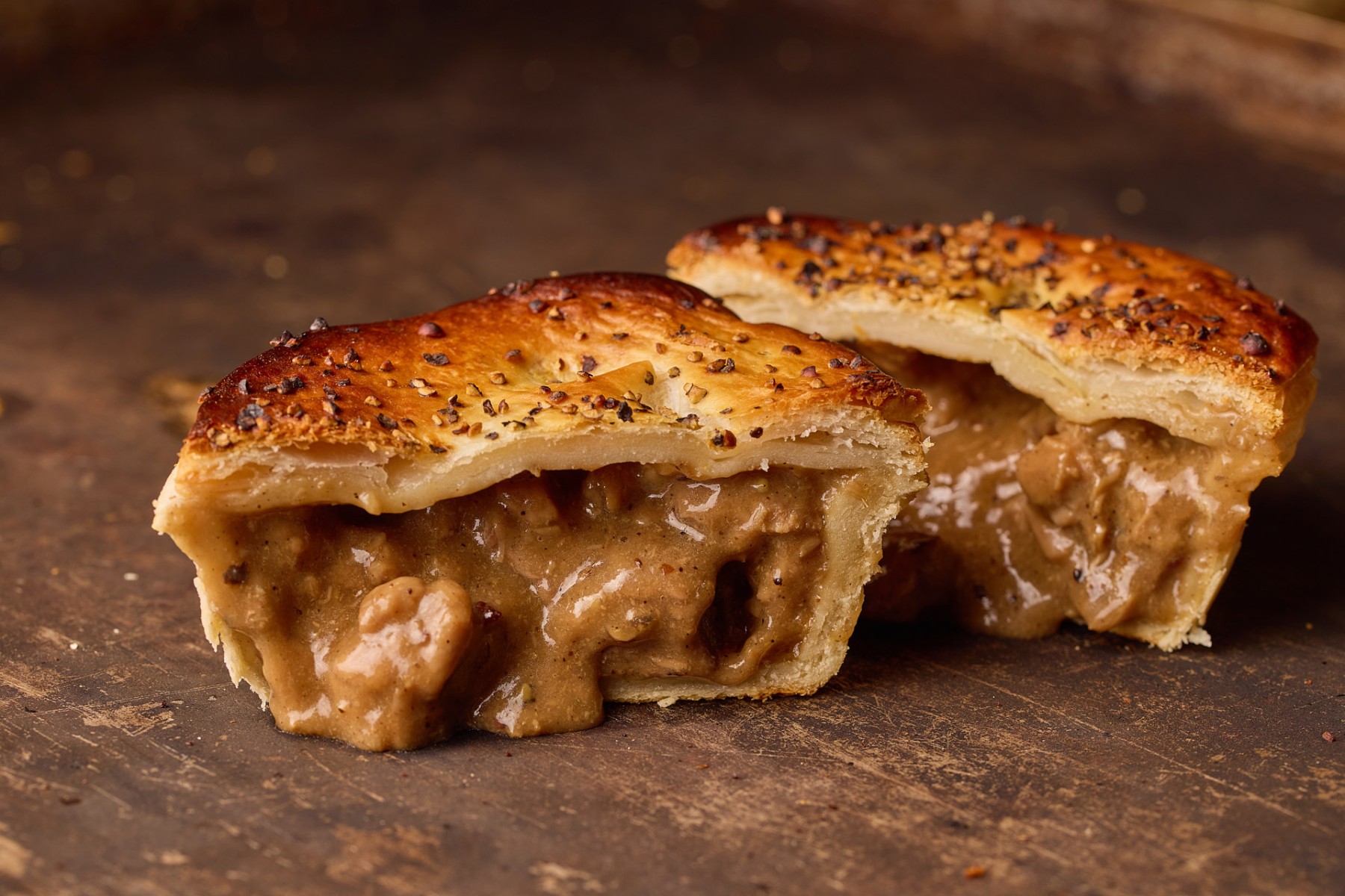 Thumbnail for Slow-cooked blade steak pepper pie at Sovereign Hill