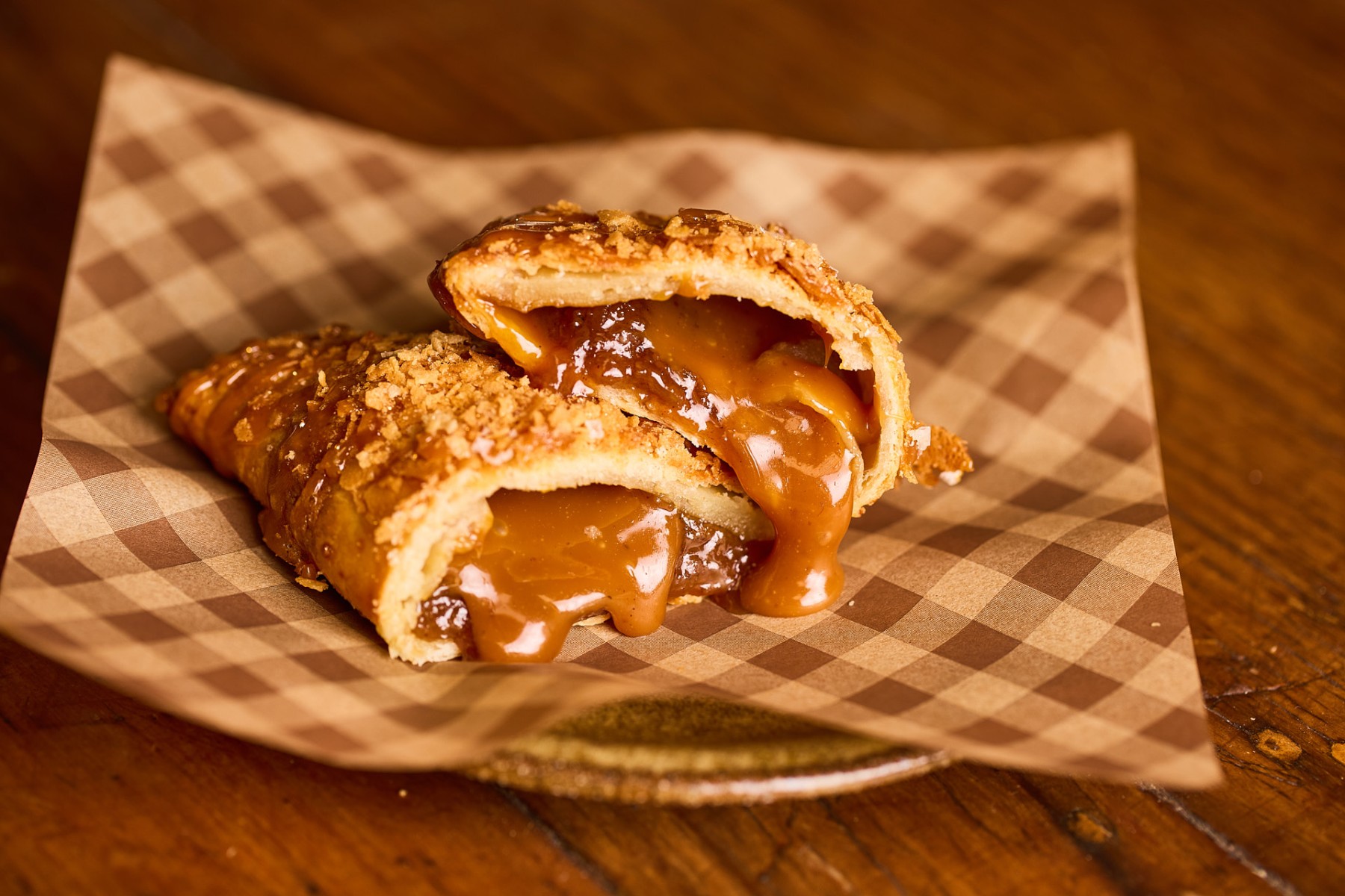 Thumbnail for Banana & honey miso caramel gold fever hand pie by Mrs Browne Bakes at Prey